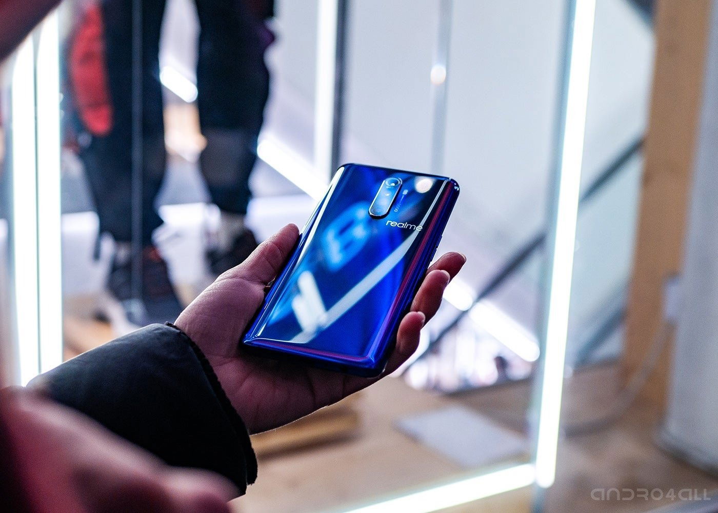 Realme X2 Pro, trasera azul