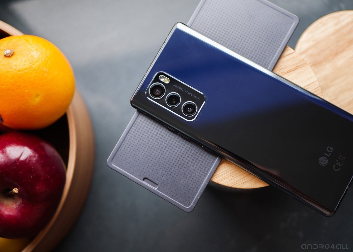 LG Wing, trasera abierta