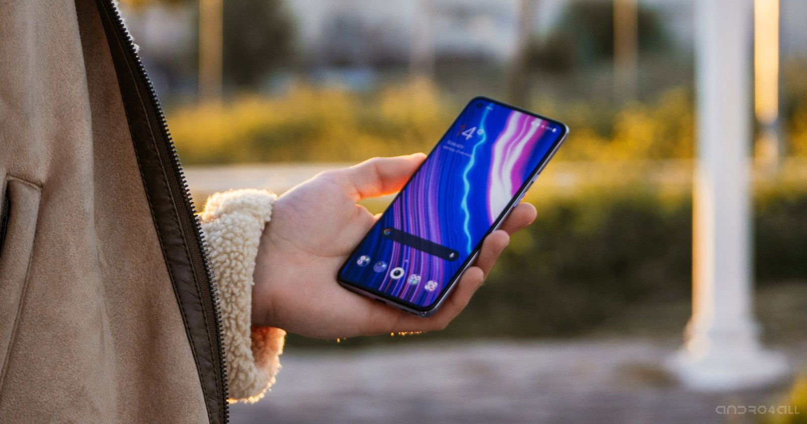 Diseño del frontal del OnePlus 9