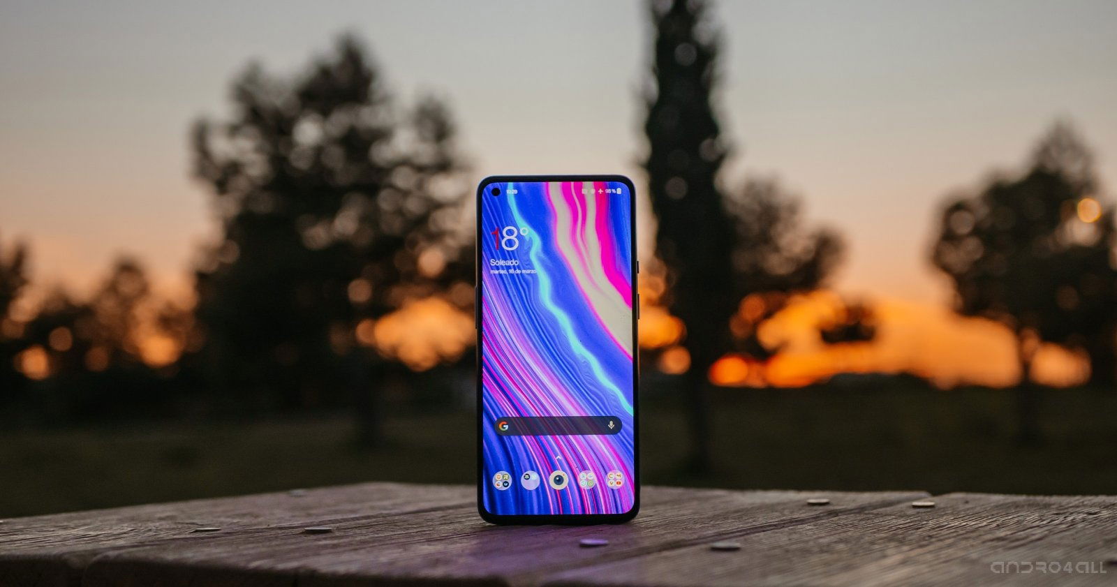El frontal del OnePlus 9