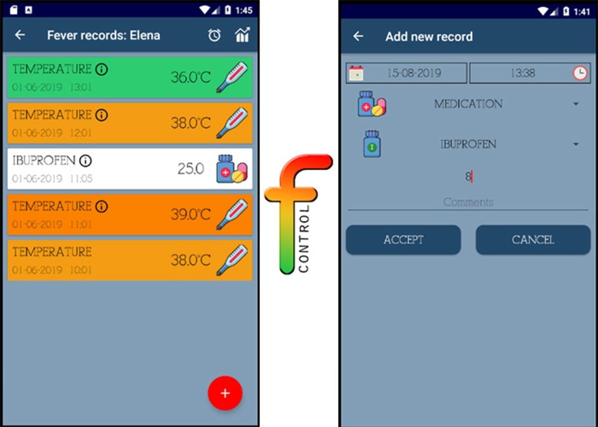 Fever Control Fiebre-app