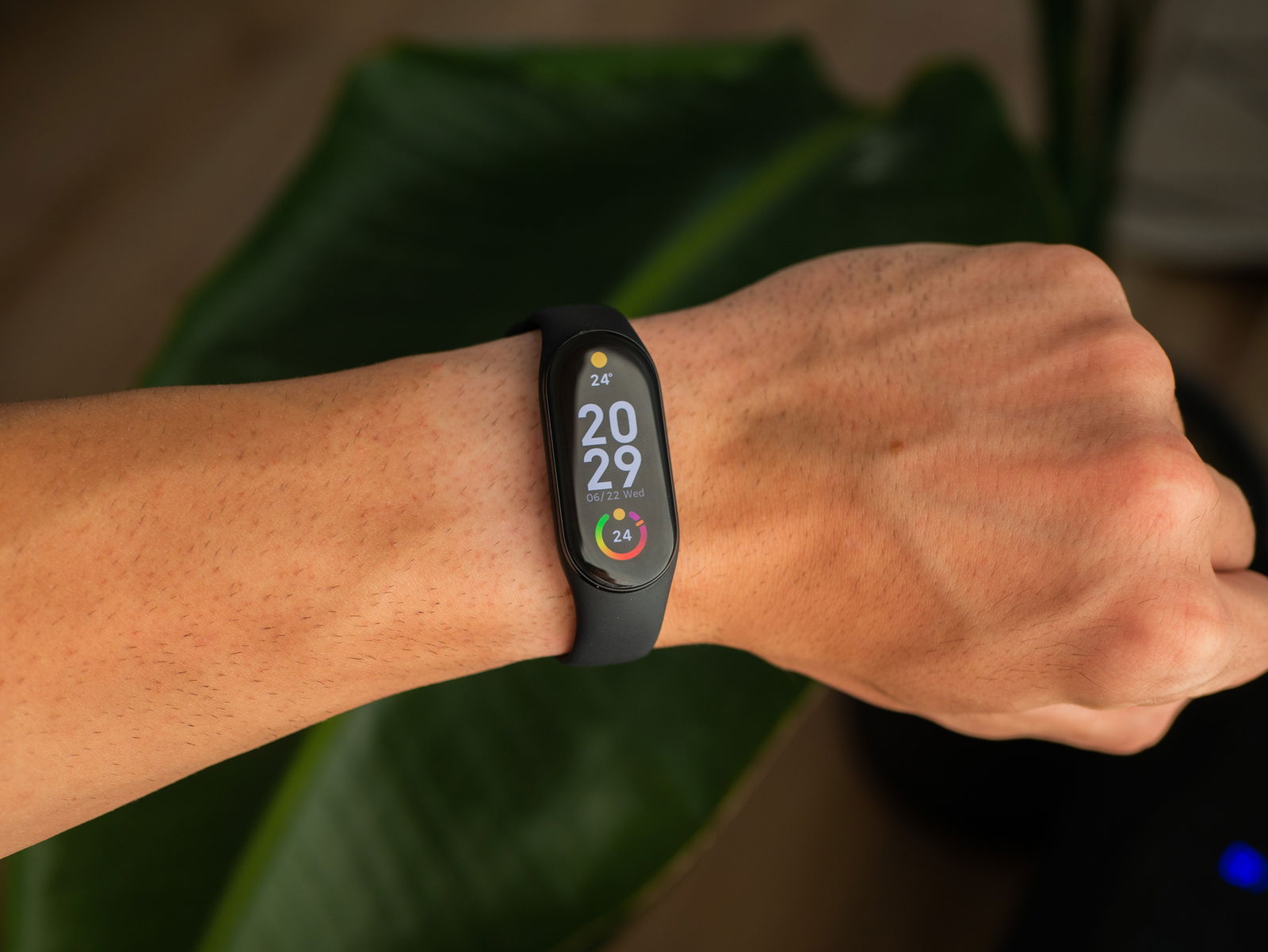 Xiaomi Smart Band 7 en la muñeca