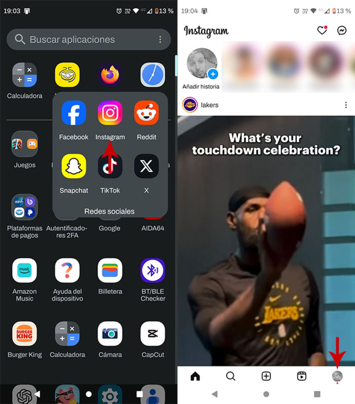 Como encontrar los recuerdos de Instagram